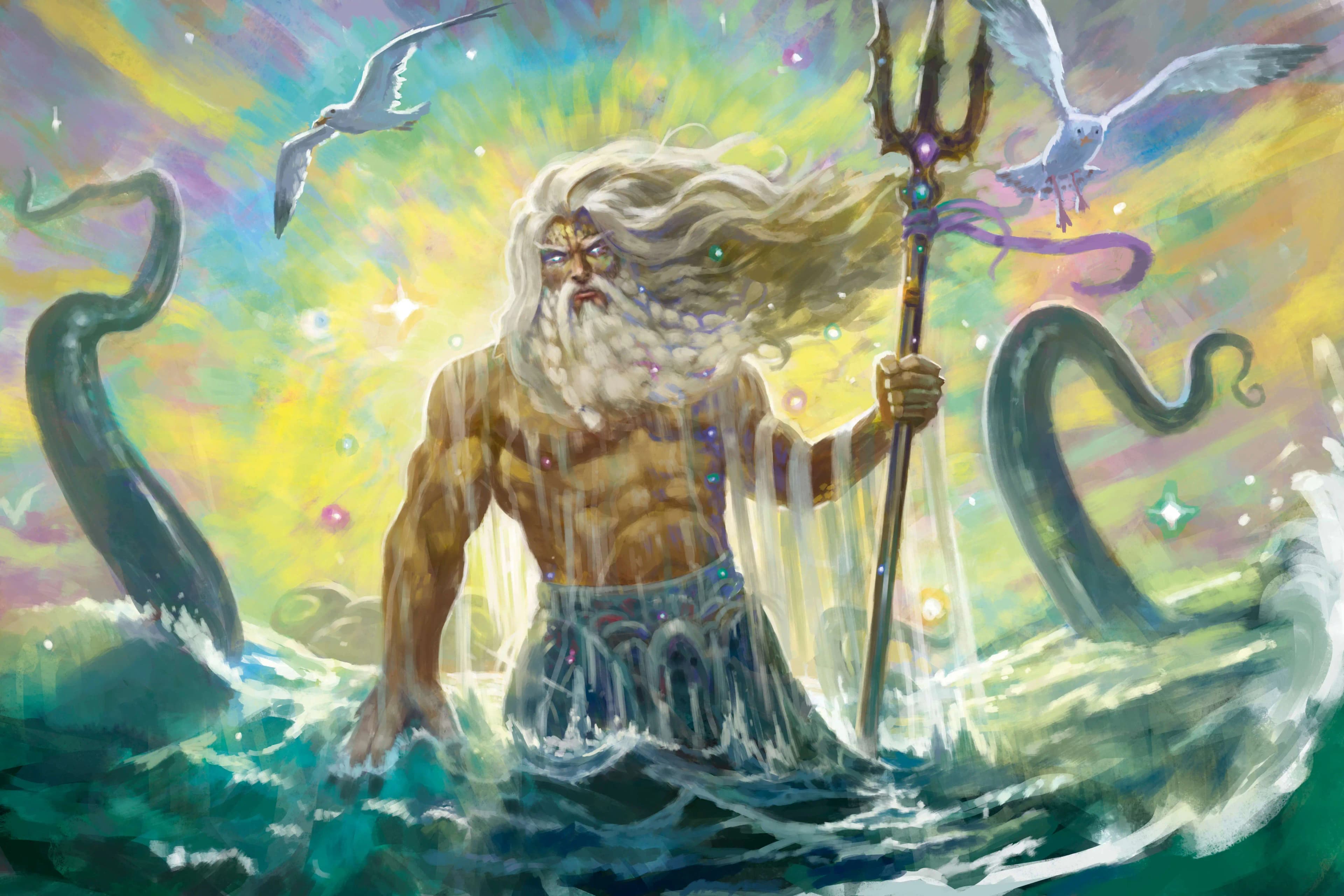 The Greek God Poseidon by Matias Cabezas